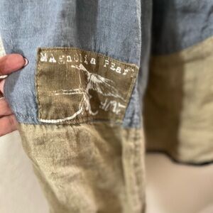 Magnolia Pearl Blue and Tan Maxi Skirt